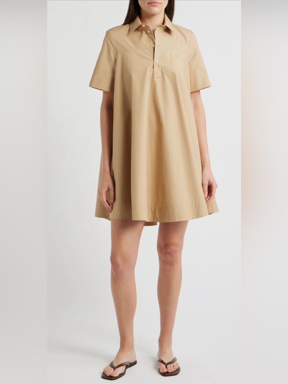 Polo Ralph Lauren Cotton Trapeze Shirtdress Size 6